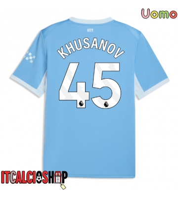 Manchester City Abdukodir Khusanov #45 Prima Maglia 2026-27 Manica Corta